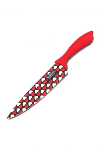 Tramontina '23034-178 Kitchen knife 20 cm Red  سكين بحافة مستقيمة ملونة