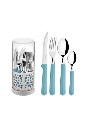 Tramontina '23299-181 Multiply 27 Piece Cutlery Set Green طقم ادوات المطبخ
