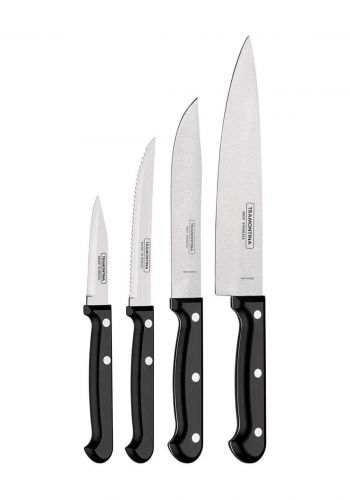 Tramontina 23899-061 Set Of Knives 4 Pcs  Ultracorte Black  سيت سكاكين