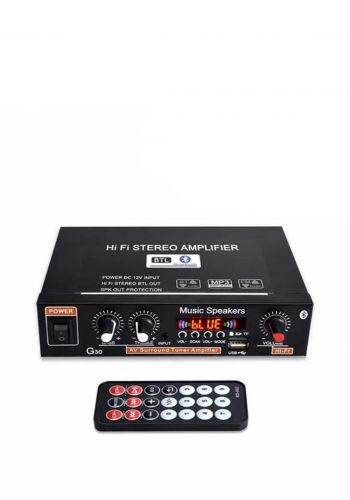   T-Star G30  HiFi bluetooth Power Amplifier Stereo Audio  USB SD  ستيريو دجتل هاي فاي  مع ريمونت تحكم  من تي ستار 