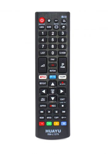 HUAYU Remote Control For LG TV  - Black جهاز التحكم عن بعد