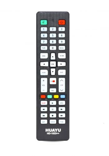 HUAYU Remote Control For HD,SAT TV - Black جهاز التحكم عن بعد