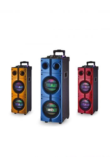 T-Star T-888A Dual 8 Wireless Rolling DJ PA Speaker سبيكر