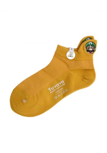 Tuyaya جوراب اطفال خردلي اللون من