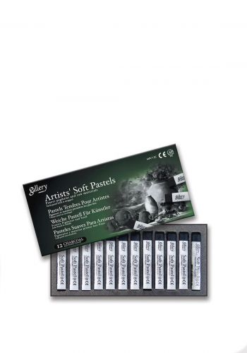 سيت طباشير سوفت باستيل فحم من مونكيو 12 قطعة Mungyo MPV-12C Charcoal  Set 