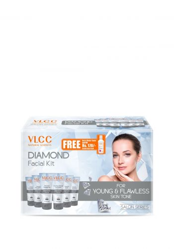  مجموعة تلميع  الوجه الماسية للعناية 300 غرام  من في إل سي سي VLCC Diamond Facial Kit