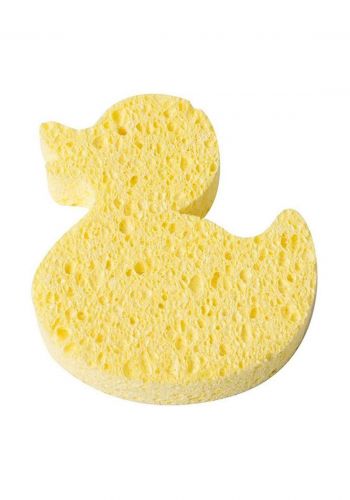 Wee Baby 915 Duck Shaped Cellulose Bath Sponge Yellow اسفنجة استحمام سيليلوزية