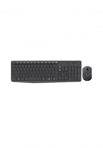 Logitech MK235 Wireless Keyboard and Mouse - Black لوحة مفاتيح وماوس