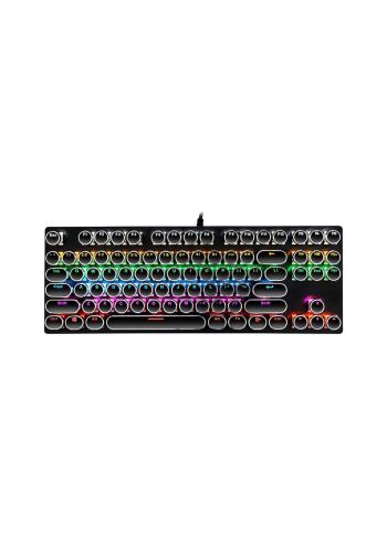 T-Wolf T70 Wired Mechanical Keyboard - Black لوحة مفاتيح