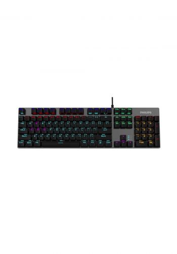 Philips SPK8404 Wired Mechanical RGB Gaming Keyboard (G404) - Black لوحة مفاتيح