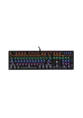 HP GK100F Mechanical RGB Keyboard - Black لوحة مفاتيح