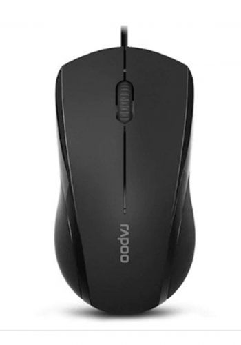 Rapoo N1600 Wired Mouse - Black ماوس