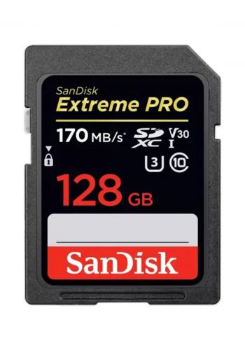 بطاقة ذاكرة SanDisk Extreme Pro Sdhc -Uhs -Card 128 Gb Speed 170 Mb/S 