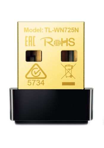 Tp-Link  TL-WN725N 150Mbps Wireless N Nano USB Adapter - Black
