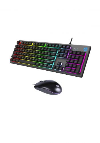 HP KM300F Gaming Keyboard and Mouse Combo RGB - Black  لوحة مفاتيح وفأرة