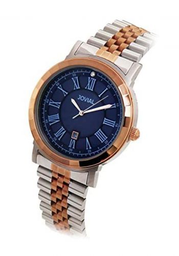 ساعة يد رجالية ستانلستيل فضي اللون من جوفيال  Jovial 5032GAMQ04E Watch 