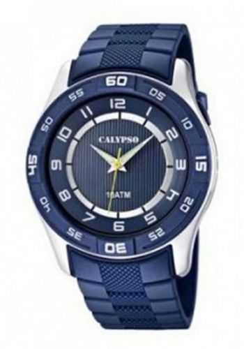 ساعة يد رجالية  معدنية  زرقاء اللون من كاليبسو  Calypso K6062/2 Watch 