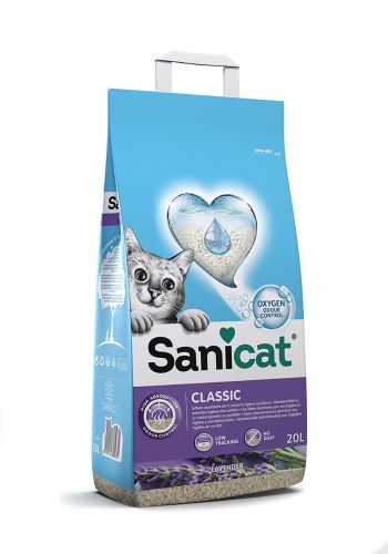 Sanicat  Cat Litter رمل  للقطط برائحة اللافندر 20 لتر من ساني كات