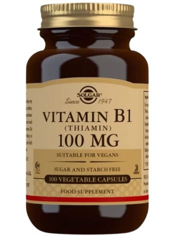 فيتامين بي1 100 قرص من سولجار Solgar vitamin B1 tablets