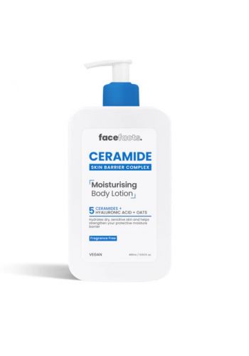 لوشن مرطب للجسم بالسيراميد للبشرة الجافة والحساسة 400 مل من فيس فاكتس   Face Facts Ceramide Moisturising Lotion 
