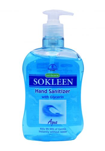 Sokleen Hand Sanitizer With Glycerin 500 ml معقم لليد مع مرطب الجليسرين