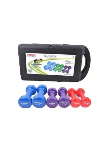 York Fitness FitBell Set 10kg حقيبة معدات نسائية