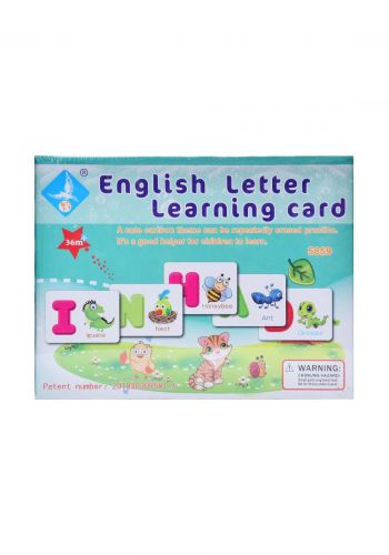 SHZONS English Letter Learning Cards 26 Letter بطاقات وحروف التعليمية للاطفال