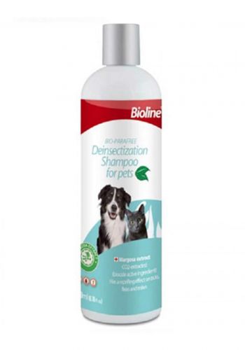 Bioline Shampoo for Pets شامبو لإزالة الحشرات من الحيوانات الأليفة ٢٠٠مل من بيولين