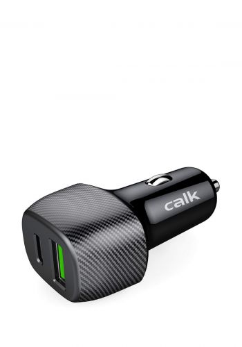 Calk CC003 2-USB Car Charger - Black  شاحن موبايل للسيارة